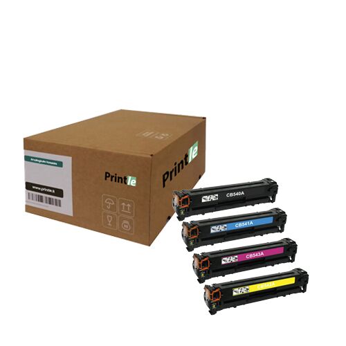 HP-125A,-CB540A,-CB541A,-CB543A,-CB542A HP 125A kassettide komplekt c/m/y/bk (Printle) - Image 1