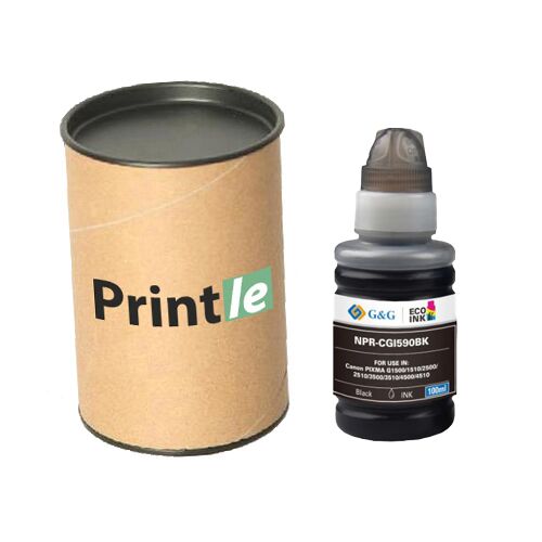 GI-590BK-1603C001 Canon GI-590BK (1603C001) black 140ml (Printle) - Image 1